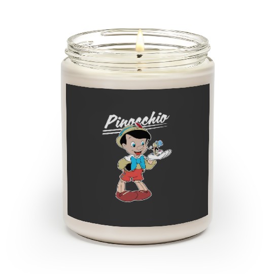 Retro Disney Pinocchio and Jiminy Cricket Scented Candles