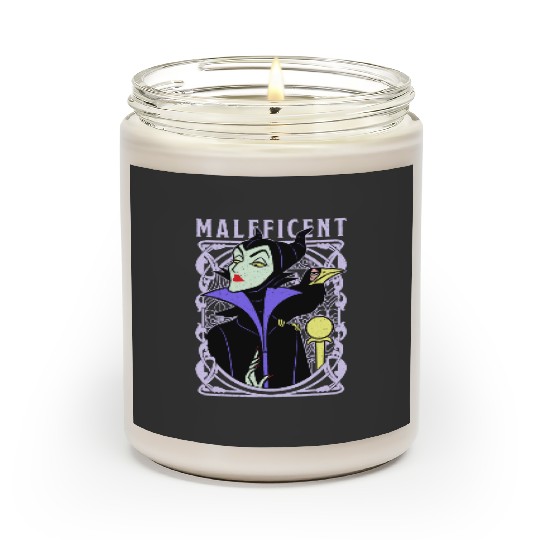 Vintage Disney Villains Sleeping Beauty Maleficent Old School Poster Scented Candles