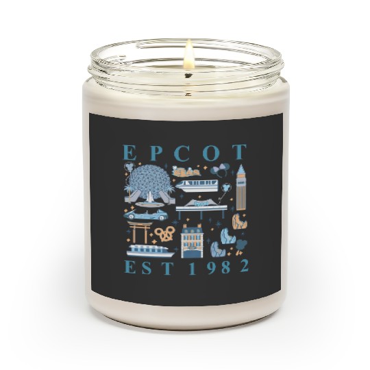 Disney Epcot Since 1982 Scented Candles, Disney Trip Family Scented Candles, Disney Aesthetic Scented Candles, Disneyworld Scented Candles, Disneyland Scented Candles,  Scented Candles