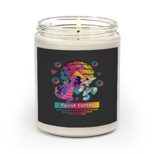 Disney Dragon Figment Scented Candles, Epcot Figment Scented Candles