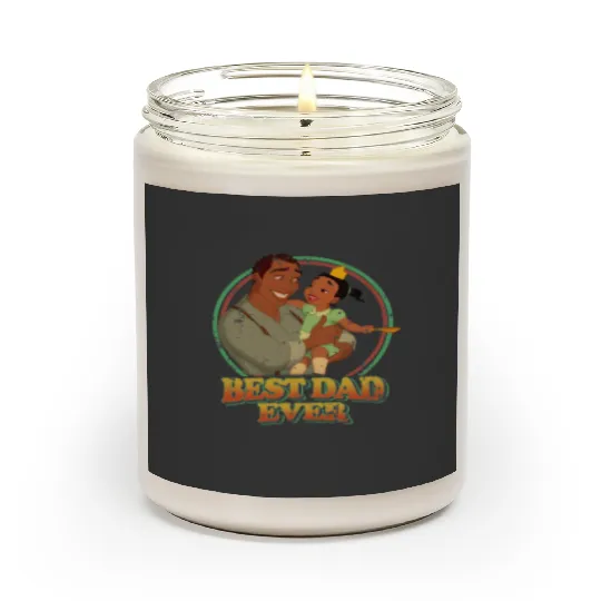 Retro James And Tiana Best Dad Ever Disney Scented Candles