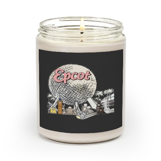 Disney Epcot  Scented Candles, Epcot World Tour Scented Candles, Epcot Center 1982 Scented Candles