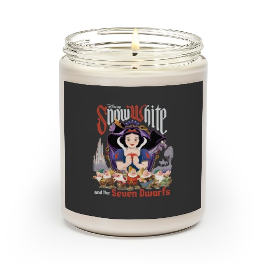 Retro Disney Snow White And The Seven Dwarfs Scented Candles, Disney Snow White Scented Candles