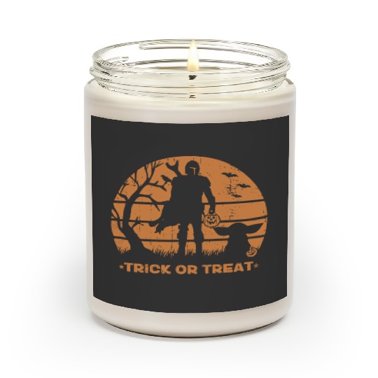 Star Wars Halloween Scented Candles, Disney Halloween Scented Candles, Mandalorian Trick or Treat