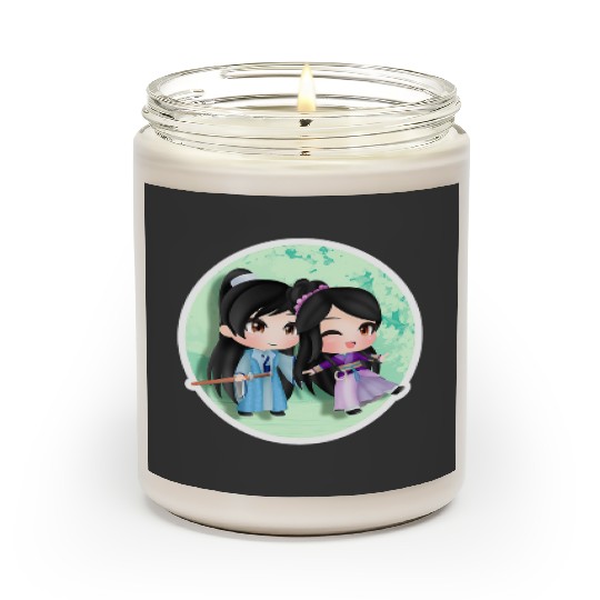 Warrior Princess Sticker6: Disney Mulan Anime Mushu, Mulan and Mushu Scented Candles