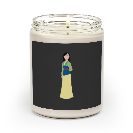 warrior princess 03 Sticker: Disney Mulan Anime Mushu, Mulan and Mushu Scented Candles