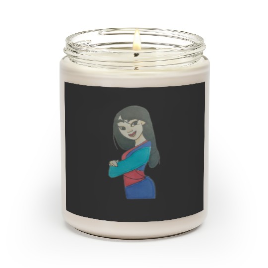 Lantern Girl Sticker: Disney Mulan Anime Mushu, Mulan and Mushu Scented Candles