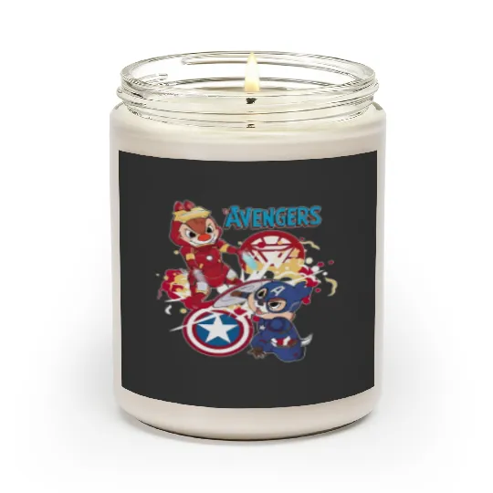 Disney Chip And Dale Avengers Scented Candles, Chip And Dale Scented Candles