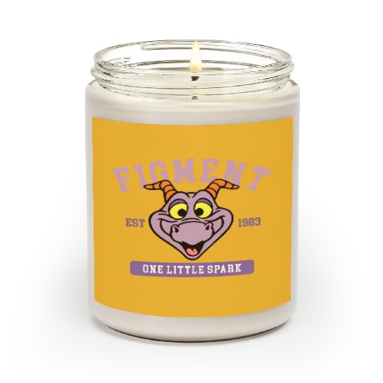 Disney Figment Scented Candles, Purple Dragon Scented Candles, Figment Est 1983 Scented Candles