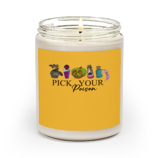 Pick Your Poison Scented Candles, Disney Villain Scented Candles