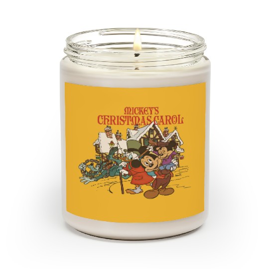 Mickey's Christmas Carol Scented Candles, Disney X-mas Holiday Movie Scented Candles
