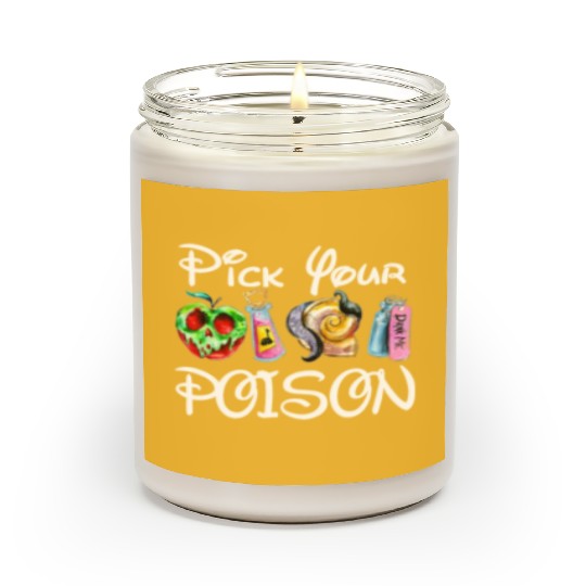 Pick Your Poison Scented Candles , Disney Family and couple Scented Candles