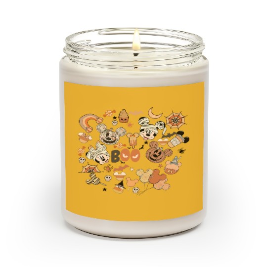Disney Spooky Season Scented Candles, Vintage Disney Halloween Scented Candles