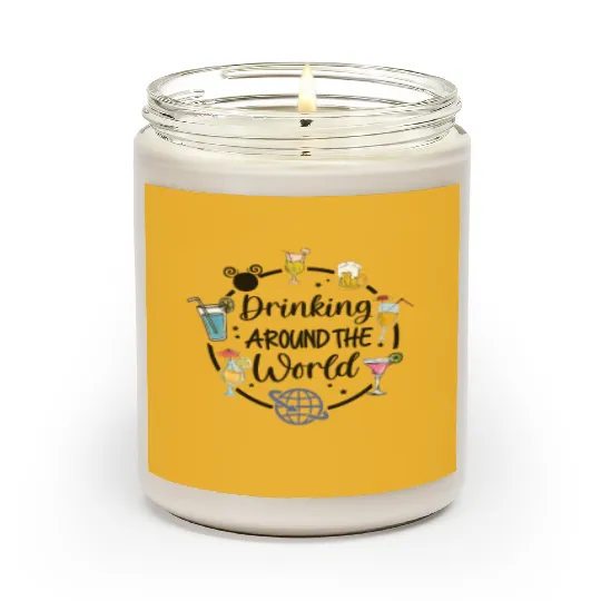Disney Drinking Team Scented Candles, Drinking Around The World