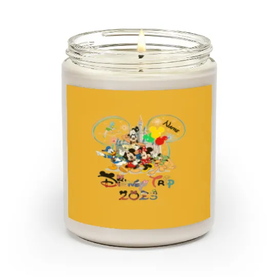 Custom Disney Trip 2023 Scented Candles, Vacation Disney Family Trip 2023 Scented Candles