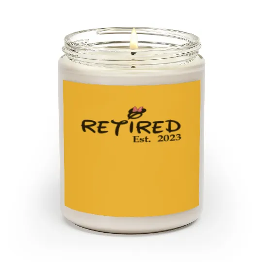 Retirement Gift, Disney Retired Gift, Funny Retired Gift, Disney Retirement Custom Boss Retirement Scented Candles