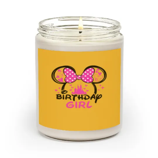Birthday Girl Scented Candles, Disney Birthday Girl, Minnie Mouse Scented Candles, Birthday Girl Gift, Disney birthday party