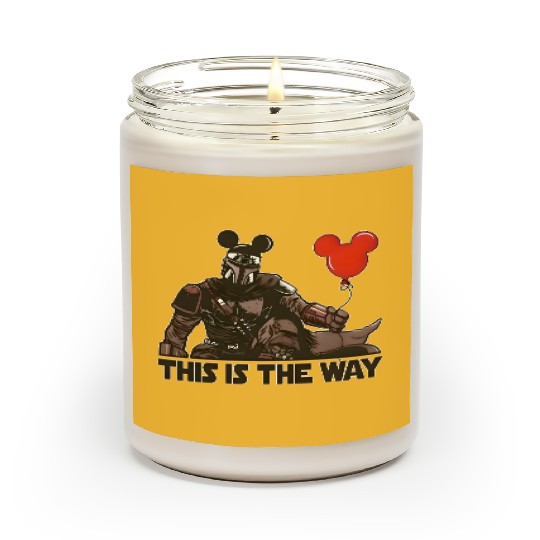 The Mandalorian This Is The Way Mickey Mouse Ears Scented Candles Disney Trip 2023 Scented Candles