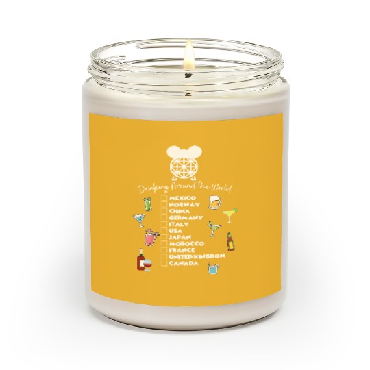 Drinking Around the World Scented Candles, Disney Drinking Team, Beer Scented Candles