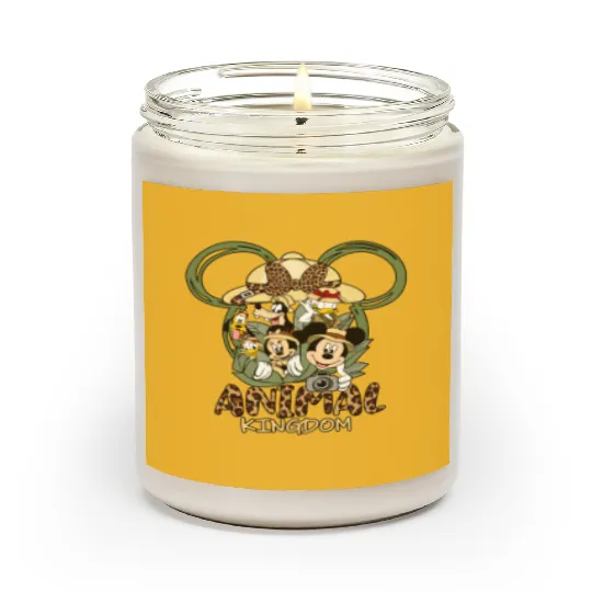 Disney Park Mickey Mouse And Friends Animal Kingdom Safari Scented Candles, Magic Kingdom Trip