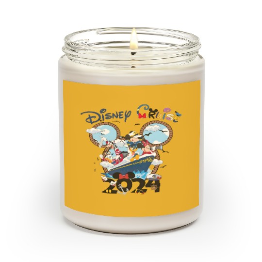 Cute Disney Cruise Line Mickey and Friends Scented Candles, Disney Wish Fantasy Magic Wonder 2024