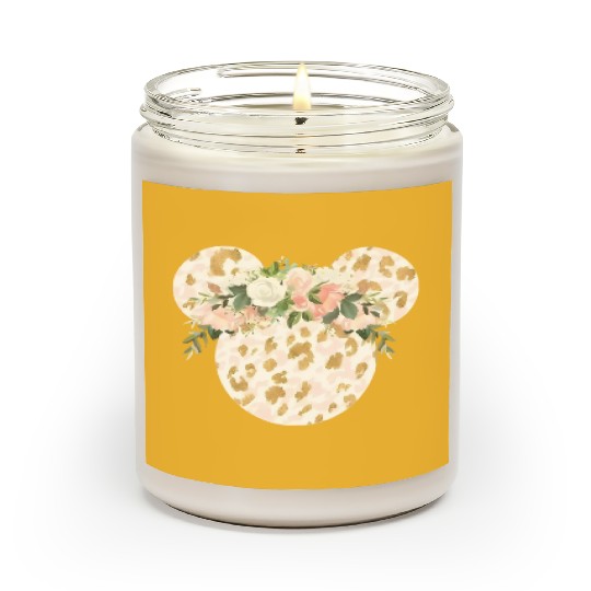 Disney Vacation Disney Floral Leopard Scented Candles