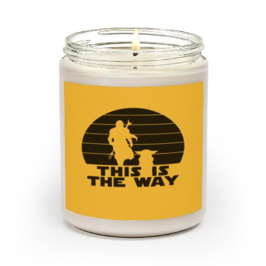 This is the way, Disney Family and couple Scented Candles, disney matching Scented Candles, disney mandalorian  Scented Candles