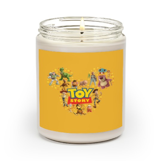 Toy Story Scented Candles, Disney Group Scented Candles, Mickey Ears Scented Candles, Disney Family Scented Candles