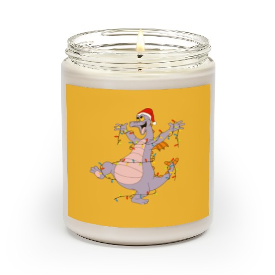 Disney Figment Christmas Lights Scented Candles, Vintage Figment Epcot Center 90's Style Scented Candles