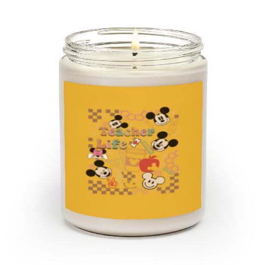 Disney Teacher Life  Scented Candles, Mickey Teacher Scented Candles, Teacher Appreciation Gift
