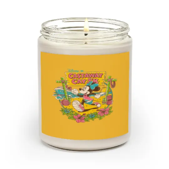 Disney Cruise Castaway Cay Scented Candles, Minnie Castaway Cay Scented Candles
