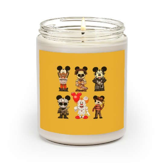 Disney Mickey Cosplay Character Halloween Movie Scented Candles, Mickey Horror Unisex Scented Candles