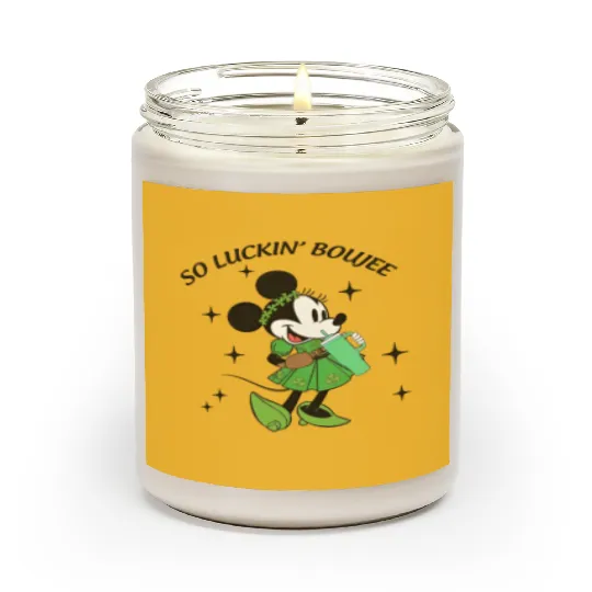 Minnie So Luckin Boujee Scented Candles, Lucky Minnie, Disney St Patricks Day