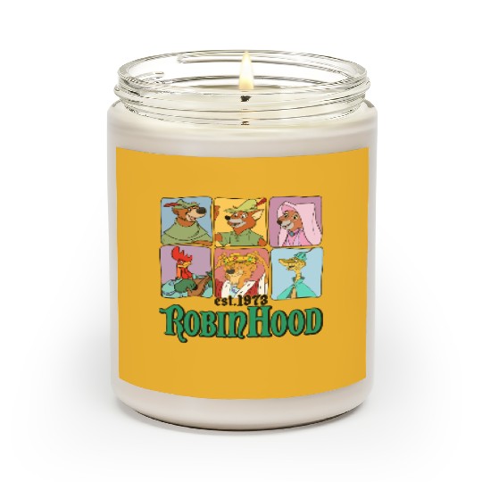 Retro Disney Robin Hood Characters Est. 1973 Scented Candles