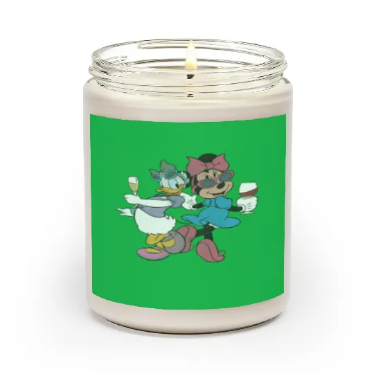 Epcot Minnie and Daisy, Disney Epcot Scented Candles, Drink Around the World Scented Candles