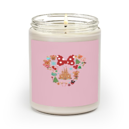 Disney Gingerbread Scented Candles,Mickey Christmas Scented Candles,Minnie Christmas