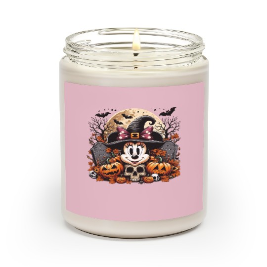 Minnie Mouse Halloween Scented Candles, Minnie Pumpkin Scented Candles, Disney Spooky