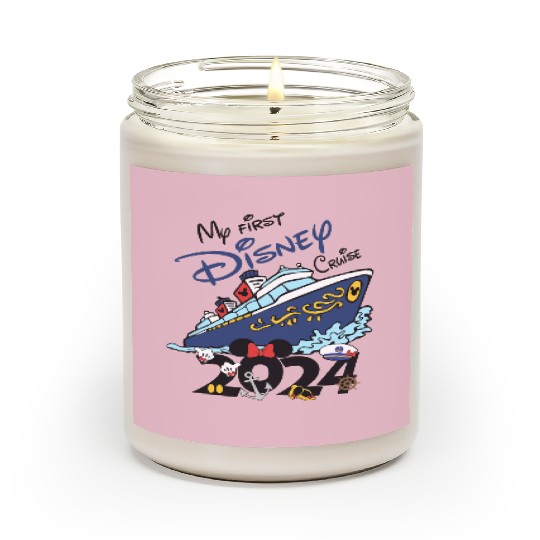 My First Disney Cruise 2024 Scented Candles, Disney Family Cruise Scented Candles