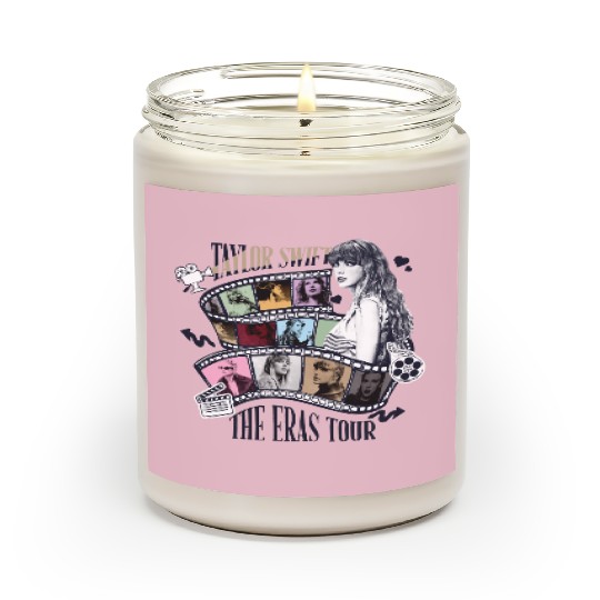 Discover Taylor Eras Tour Theaters Scented Candles, Concert Film Merch, Taylor version Scented Candles