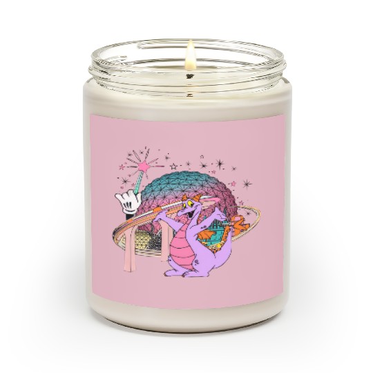 Disney Figment Scented Candles, Epcot Figment Scented Candles