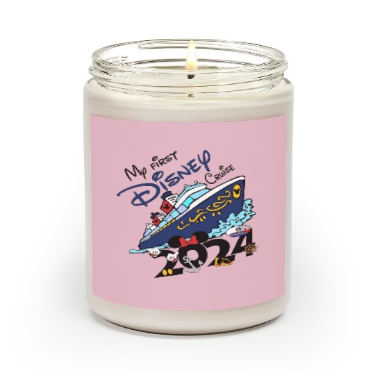 My First Disney Cruise 2024 Scented Candles, Disney Family Cruise Scented Candles