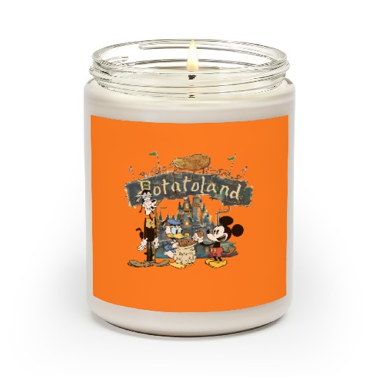Mickey Mouse Donald Goofy Disney Castle Welcome To Potatoland Scented Candles
