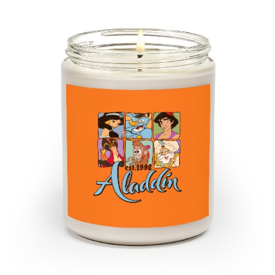 Disney Aladdin Characters Group Shot 1992 Scented Candles