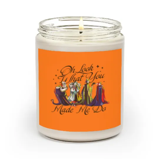 Evil Queen Malificent Cruella Ursula Scented Candles, Disney Villains Scented Candles