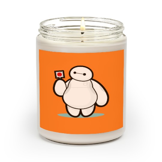 Disney Big Hero 6 Baymax With Lollipop Cute Shot Scented Candles