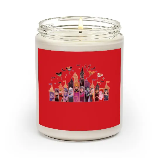 Villains Castle Halloween Scented Candles, Disney Villain  Scented Candles