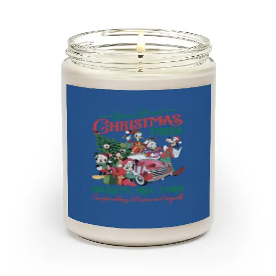 Mickey's Christmas Scented Candles, Mickey's Farm Tree Scented Candles, Disney Christmas Scented Candles