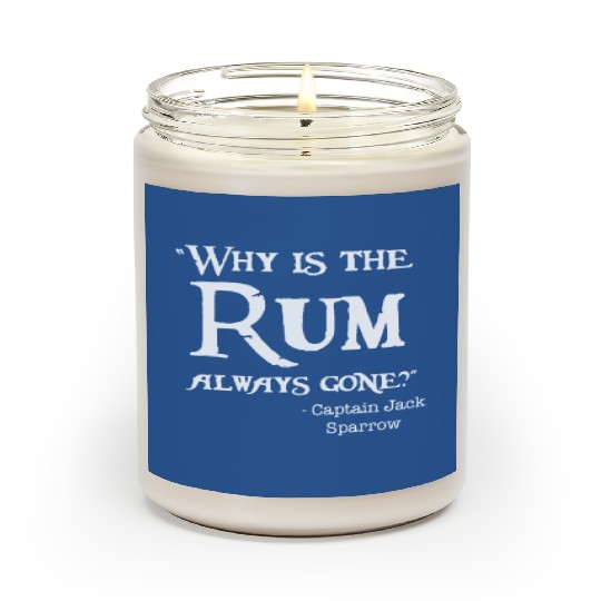 Disney Captain Jack Sparrow Why is the Rum Always Scented Candles