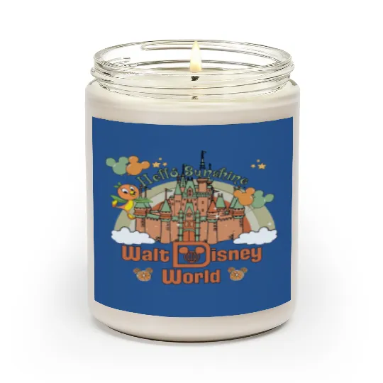 Orange Bird Tank, Disney Epcot Flower Tank, Orange Bird Scented Candles
