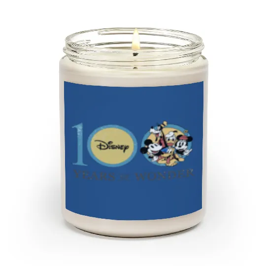Mickey And Friends Disney 100 Years of Wonder Scented Candles 100th Anniversary Scented Candles